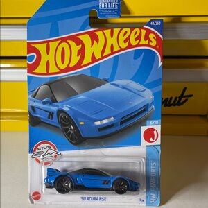 Hot Wheels Blue '90 Acura NSX Toy Car
